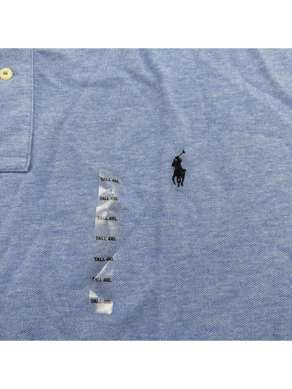 Polo Ralph Lauren Men’s 4XLT Classic Fit Polo Shirt Baby Blue 100% Cotton